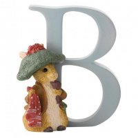 Enesco - Benjamin Bunny, Alphabet, Initial B Figurine