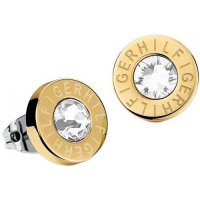 Tommy Hilfiger - Cubic Zirconia Set, Stainless Steel, Gold Plated Round Stud Earrings