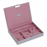 Stackers - Grey Rose Classic Jewellery Box with Lid 73550
