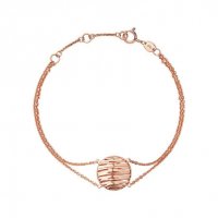 Links of London - Thames , Sterling Silver with Rose Gold Plate Double Row Bracelet