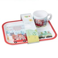 Churchill - Melamine Wheels on the Bus Tray and Cup Set
