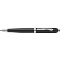 Cross - Townsend, Black Lacquer and Rhodium Plate Ballpoint Pen