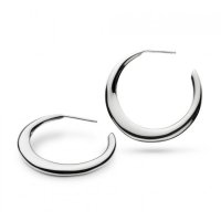 Kit Heath - Bevel Cirque, Sterling Silver Hoop Earrings 6177HP020