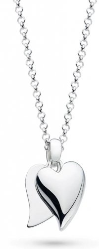 Kit Heath - Desire Love Duet , Rhodium Plated Heart Necklace 90509RP