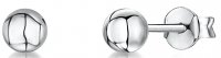 Jools - Sterling Silver - Silver Ball Stud Earrings, Size 4mm HBE4-BALL-W