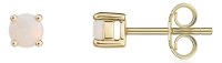 Guest and Philips - Opal Set, Yellow Gold - 9ct Round Earrings, Size 4mm 33-26-041