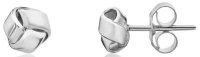 Guest and Philips - White Gold 9ct Simple Knot Studs 10-06-166