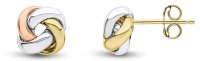 Guest and Philips - Yellow Gold 9ct Tri coloured Earring - 10-70-126