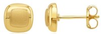 Guest and Philips - Cushion Shape , Yellow Gold 9ct Stud Earrings 10-01-264