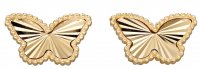 Gecko - Yellow Gold 9ct Butterfly Earrings GE2349