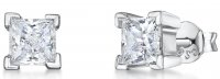 Jools - Cubic Zirconia Set, Sterling Silver - stud earrings kpe2164