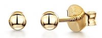 Jools - Yellow Gold Plated Earrings HBE2-BALL-YG