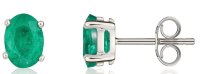 Guest and Philips - Emerald Set, White Gold - 9ct Earrings 33-22-001