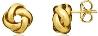 Guest and Philips - Polished 4 Strand , Yellow Gold 9ct Stud Earrings 10-01-284