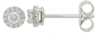 Guest and Philips - 25pt 26st Dia 2+24 Set, White Gold - 9ct Stud Earrings, Size 4.5mm 09EASD84501