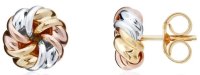 Guest and Philips - Yellow Gold Swirl Ribbon Earrings 10-70-077