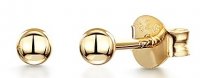 Jools - Yellow Gold Plated earrings hbe3-ball-yg