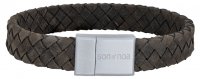 Son of Noa - Leather - Stainless Steel/Tungsten - Leather Bracelet, Size 21cm