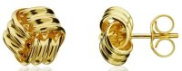 Guest and Philips - 9ct, Yellow Gold Knot Earrings 10-01-158