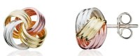 Guest and Philips - Tri Gold 9ct Loops Knot Earrings 10-70-140