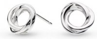 Kit Heath - Bevel Trilogy, Rhodium Plated Stud Earrings 4169RP