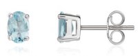 Guest and Philips - Aquamarine Set, White Gold - Stud Earrings - 33-25-053