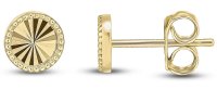 Guest and Philips - Dia Cut Bead Edg Circ, Yellow Gold 9ct Earrings 10-01-370