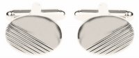 Dalaco - Stainless Steel Oval Cufflinks 90-1271