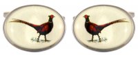 Dalaco - Pheasant, Enamel Cufflinks 90-1246