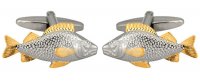 Dalaco - Fish, Yellow Gold Plated Cufflinks 90-1216