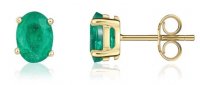 Guest and Philips - Emerald Set, Yellow Gold - Stud Earrings - 33-22-058