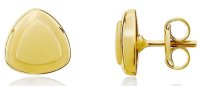 Guest and Philips - Triangular Shape, Yellow Gold 9ct Stud Earrings 10-01-265