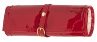 Guest and Philips - Red Patent, Faux Leather - Jewel Roll, Size 20x7x7cm 5340