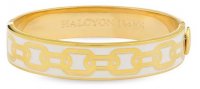 Halcyon Days - Chain, Yellow Gold Plated - Enamel - Hinged Bangle, Size 13mm HBCHA0513G