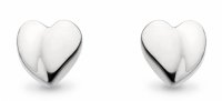 Kit Heath - Miniatures Sweet Heart, Rhodium Plated Stud Earrings 40031RP