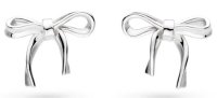 Kit Heath - Serenity Ribbon Bow, Sterling Silver Earrings 41187RP
