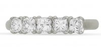 Guest and Philips - Diamond 0.98ct Gsi Set, Platinum - - Half Eternity Ring, Size N