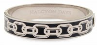 Halcyon Days - Chain Black, Enamel Bangle HBCHA0213P