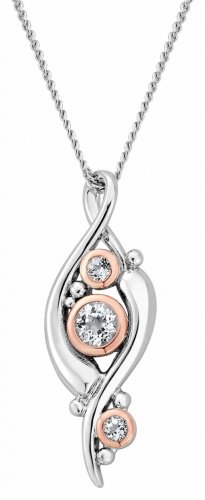 Clogau - Pistyll Rhaeadr, White Topaz Set, Sterling Silver - Necklace 3SSWF0345