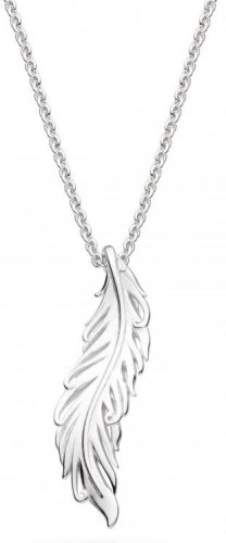 Kit Heath - Feather Wisp, Sterling Silver - Rhodium Plated - Necklace, Size 18inch 90316RP