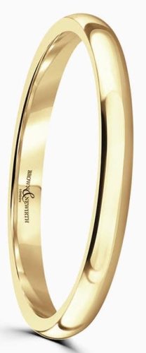 Guest and Philips - Yellow Gold - 18ct Wedding Band , Size M - ANFP-18Y-M