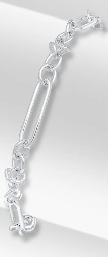Guest and Philips - Sterling Silver - Oval Knot T Bar Bracelet, Size 7.5