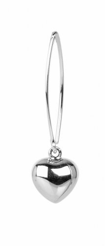 Tianguis Jackson - Small Bulbous Heart Drop, Sterling Silver Earrings CE0739