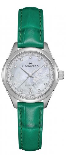 Hamilton - Jazzmaster, D x12 Set, Stainless Steel - Leather - MOP Auto Watch, Size 30mm H32275890