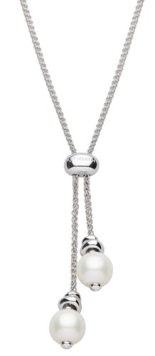 Kit Heath - Pearl Set, Sterling Silver - Rhodium Plated - necklace 90166fp