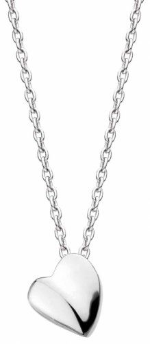 Kit Heath - Miniatures Sweet Heart, Rhodium Plated - Sterling Silver - Necklace, Size 28
