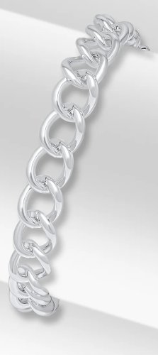 Guest and Philips - Sterling Silver - Curb Bracelet, Size 8