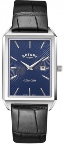 Rotary - Ultra Slim, Stainless Steel - Leather - Quartz Watch, Size 28mm GS08020-05