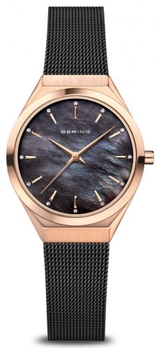 Bering - Ultaslim, Mother of Pearl Set, Rose Gold Plated - Watch