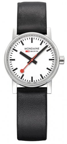 Mondaine - EVO2, Stainless Steel - Leather - Quartz Watch, Size 30mm MSE30110LB